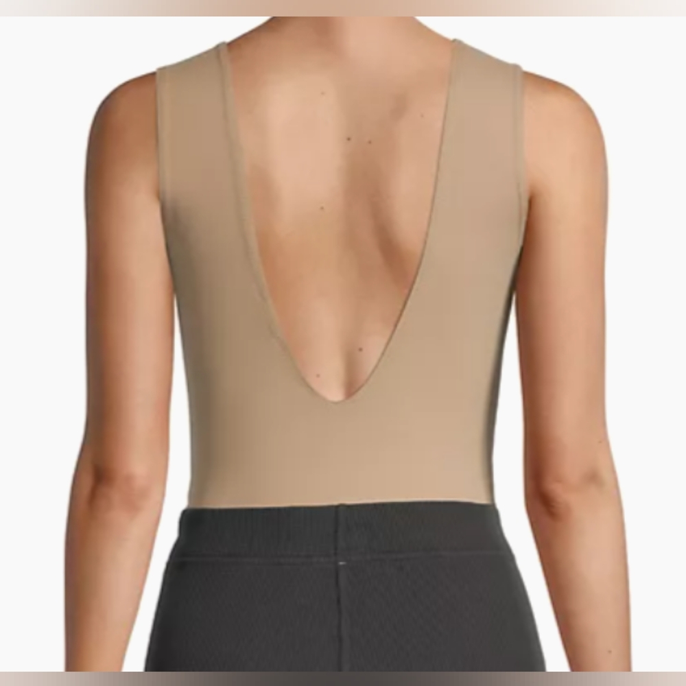 FREE PEOPLE Keep it Sleek Bodysuit - Tan - Size XS  (NWT) - Picture 2 of 10